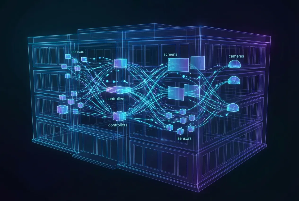 物联网设备统一接入与会议室运维解决方案场景图